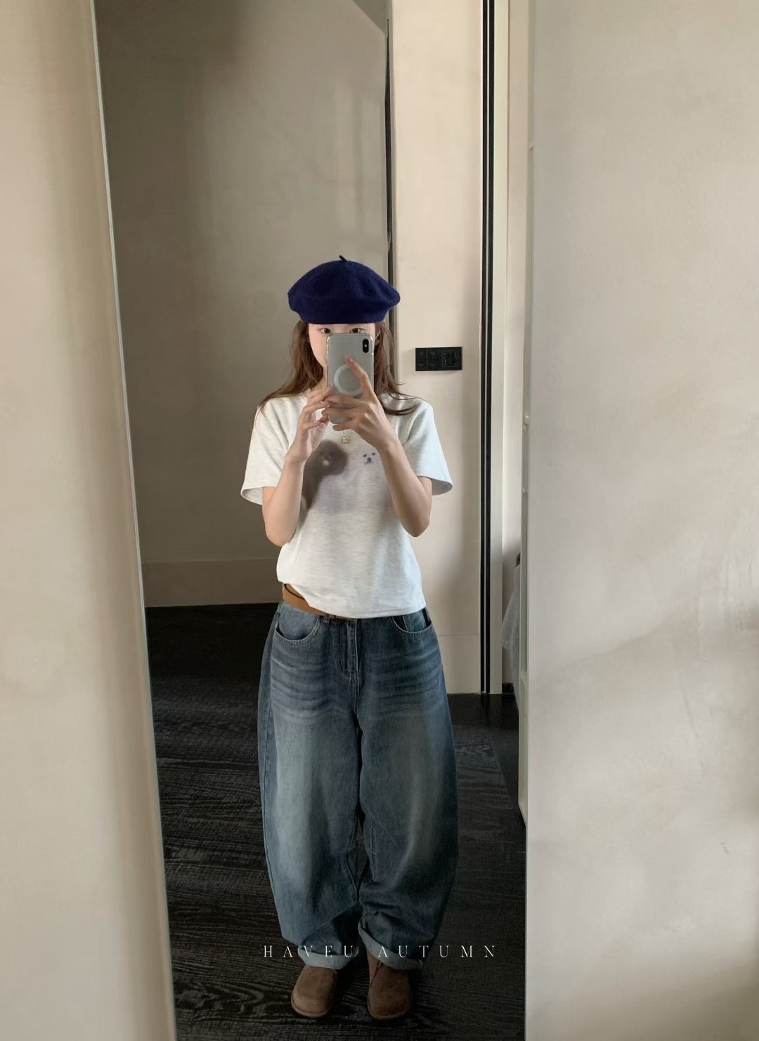 // 超顯瘦彈性質料小狗TEE
