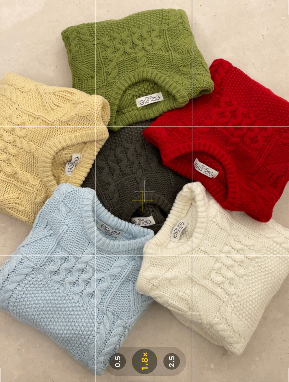 // 超美麻花織紋圓領套頭毛衣