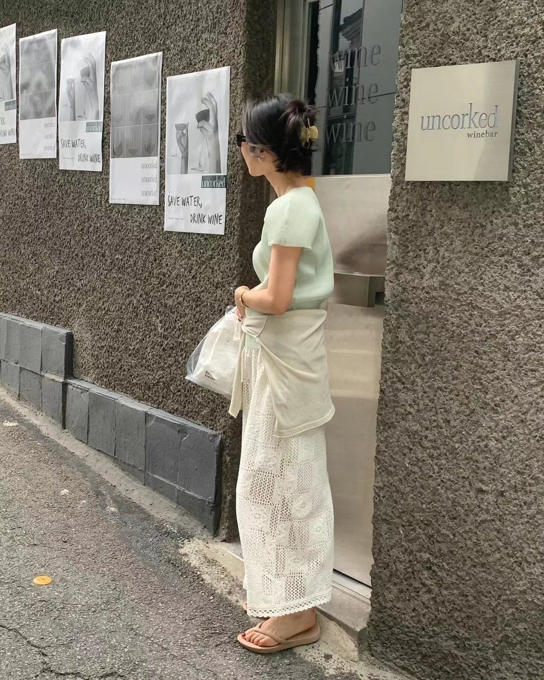 // 免燙細褶褶微廓型袖BL