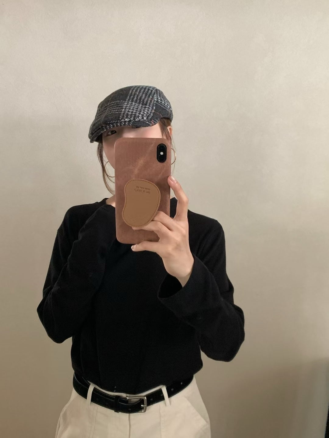 // 必包的高級感磨毛親膚長袖打底TEE