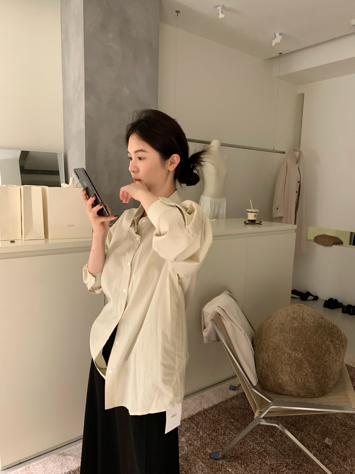 // 後綁帶設計感恤衫