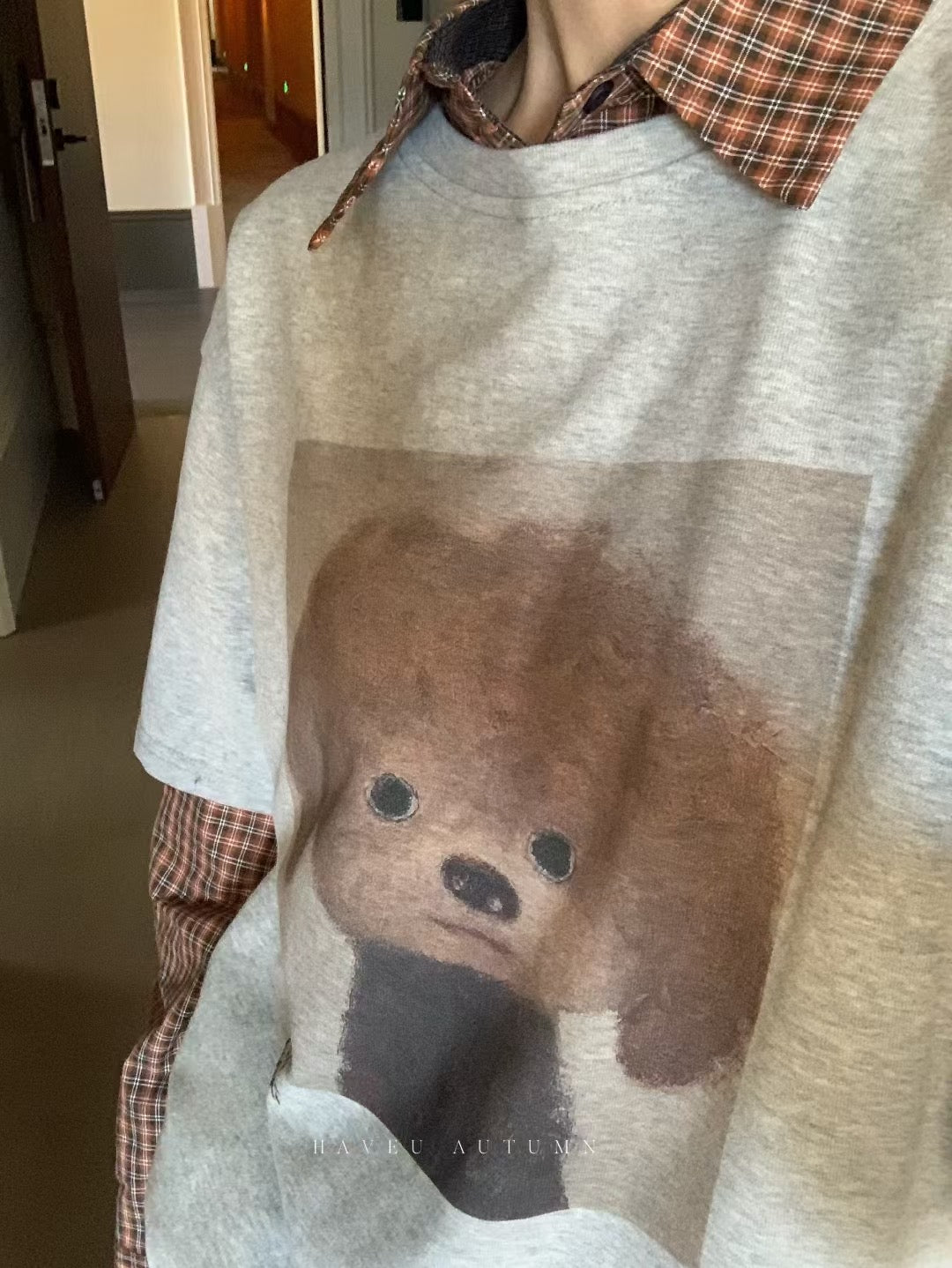 // 超舒服絨感小狗TEE