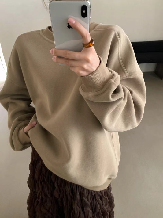 // 超高質靚料淨色衛衣