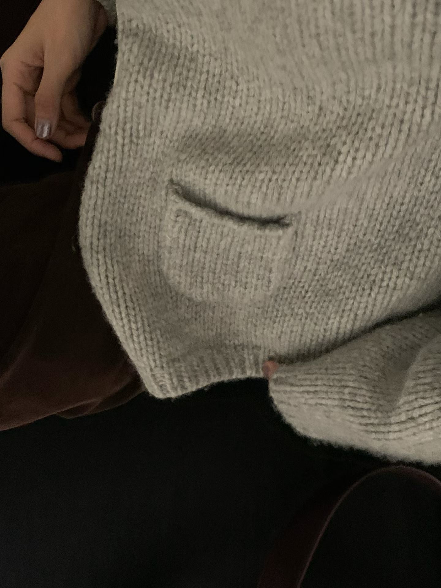 // 100%羊毛可愛弧邊小口袋CD