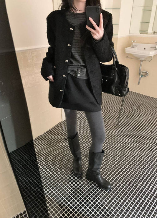 // 65%羊毛法式高級感小香風外套