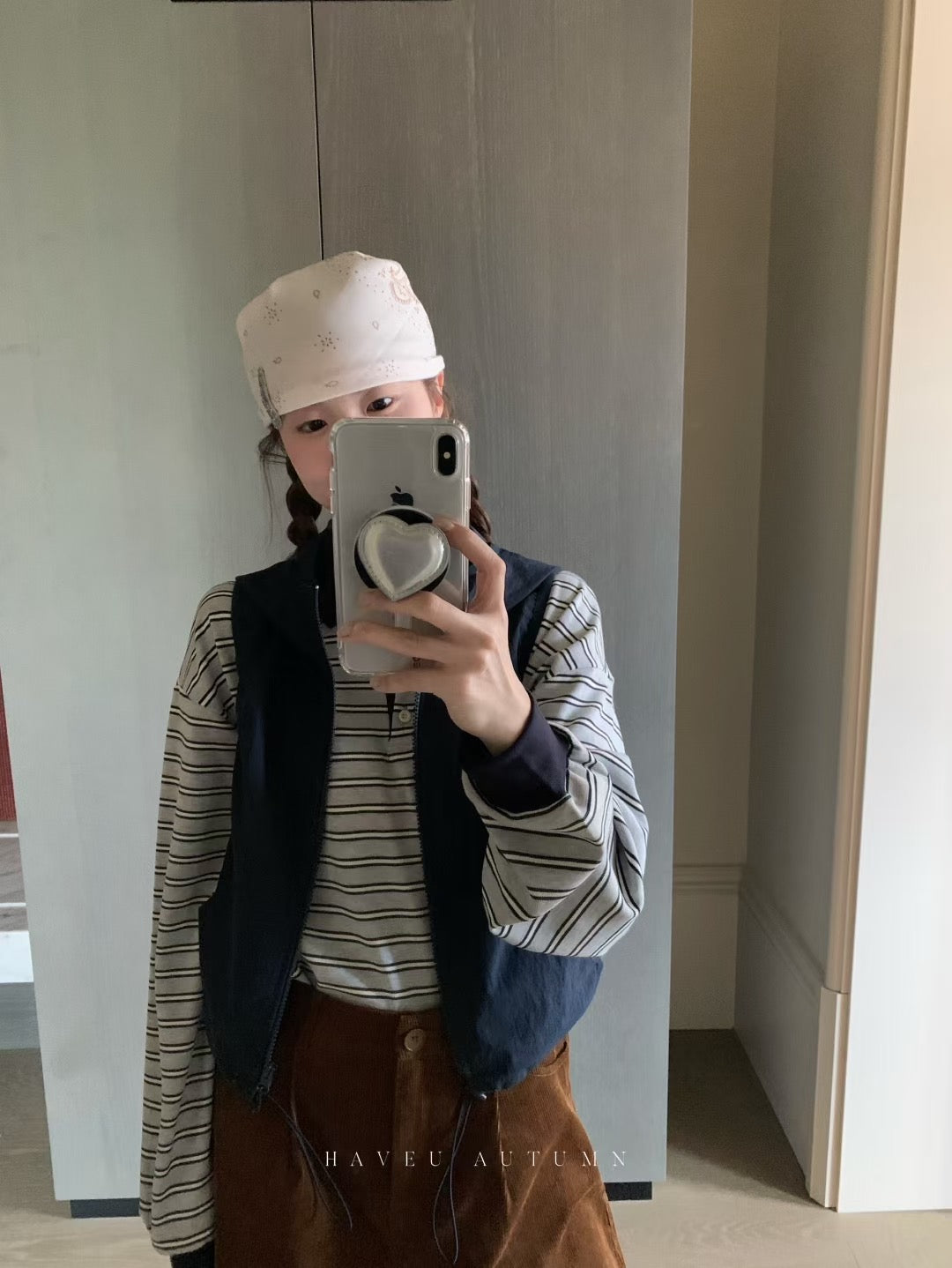 // 隨性慵懶撞色間polo上衣