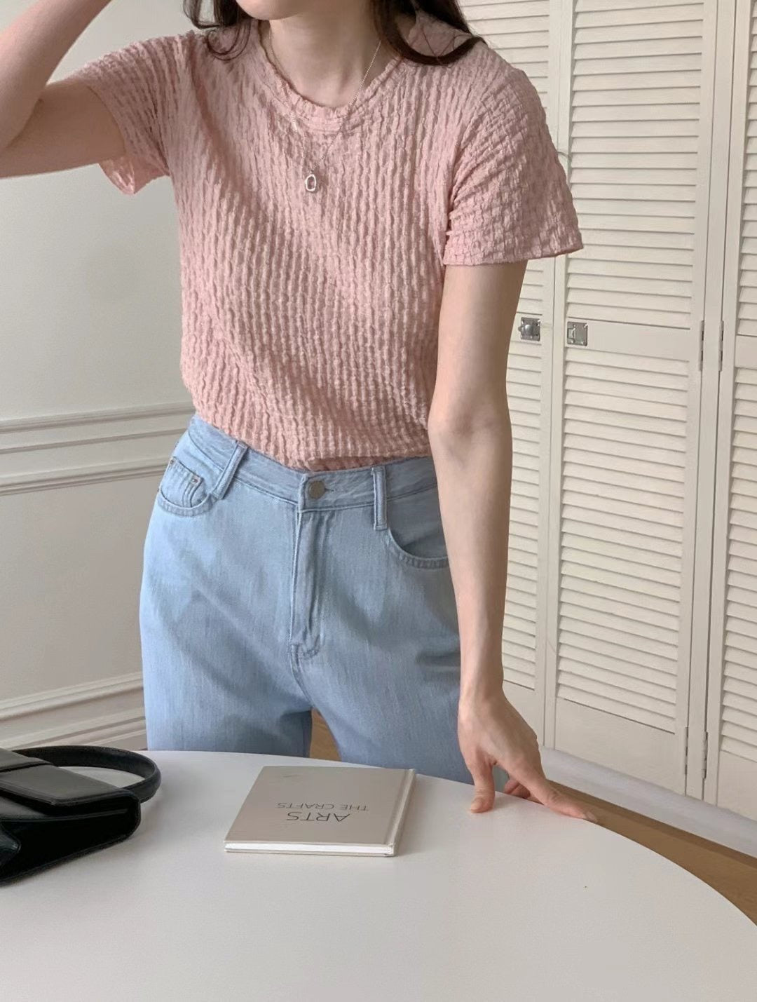 // 免燙泡泡棉短袖TEE