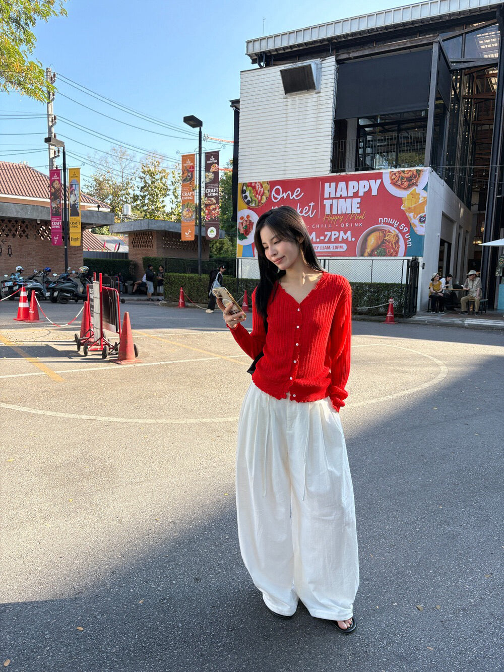 // 波浪卷卷邊直紋CD