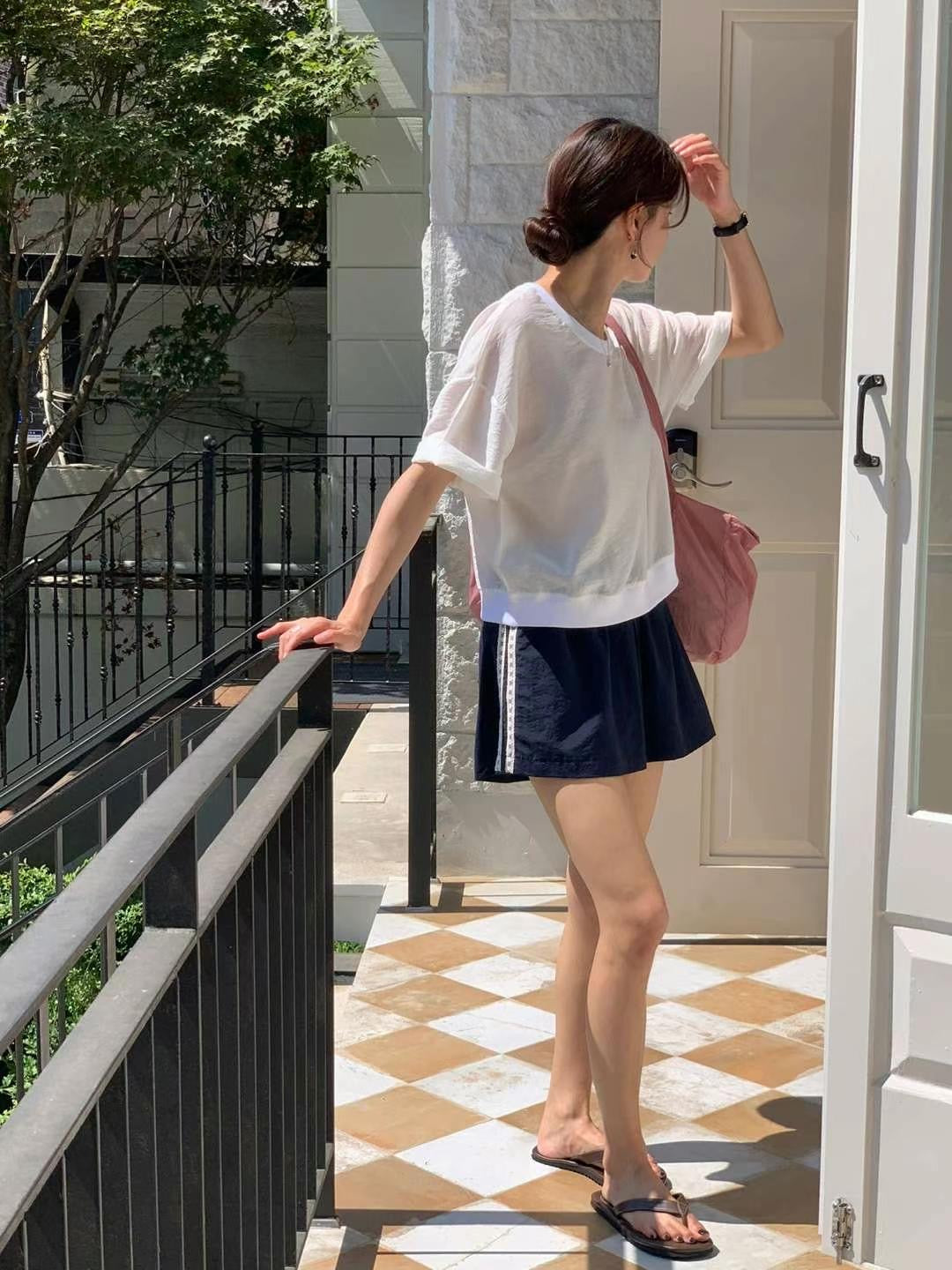 // 免燙肌理感衛衣腳上衣