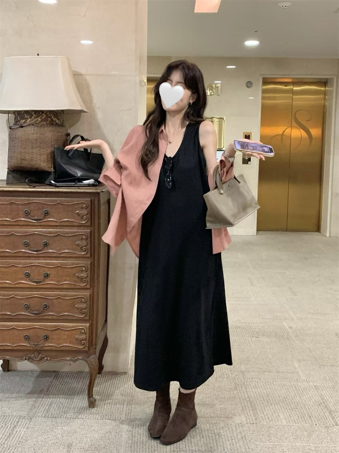 // 後開叉超彈性親膚背心OPS
