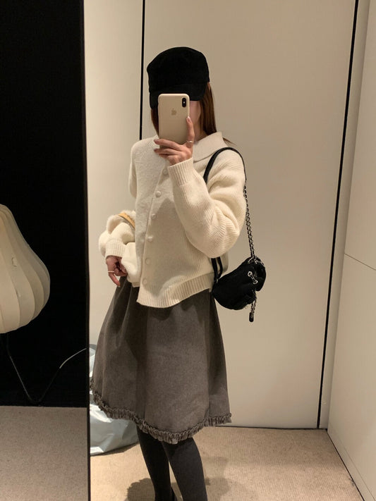 // 溫柔娃娃領包扣開胸NT