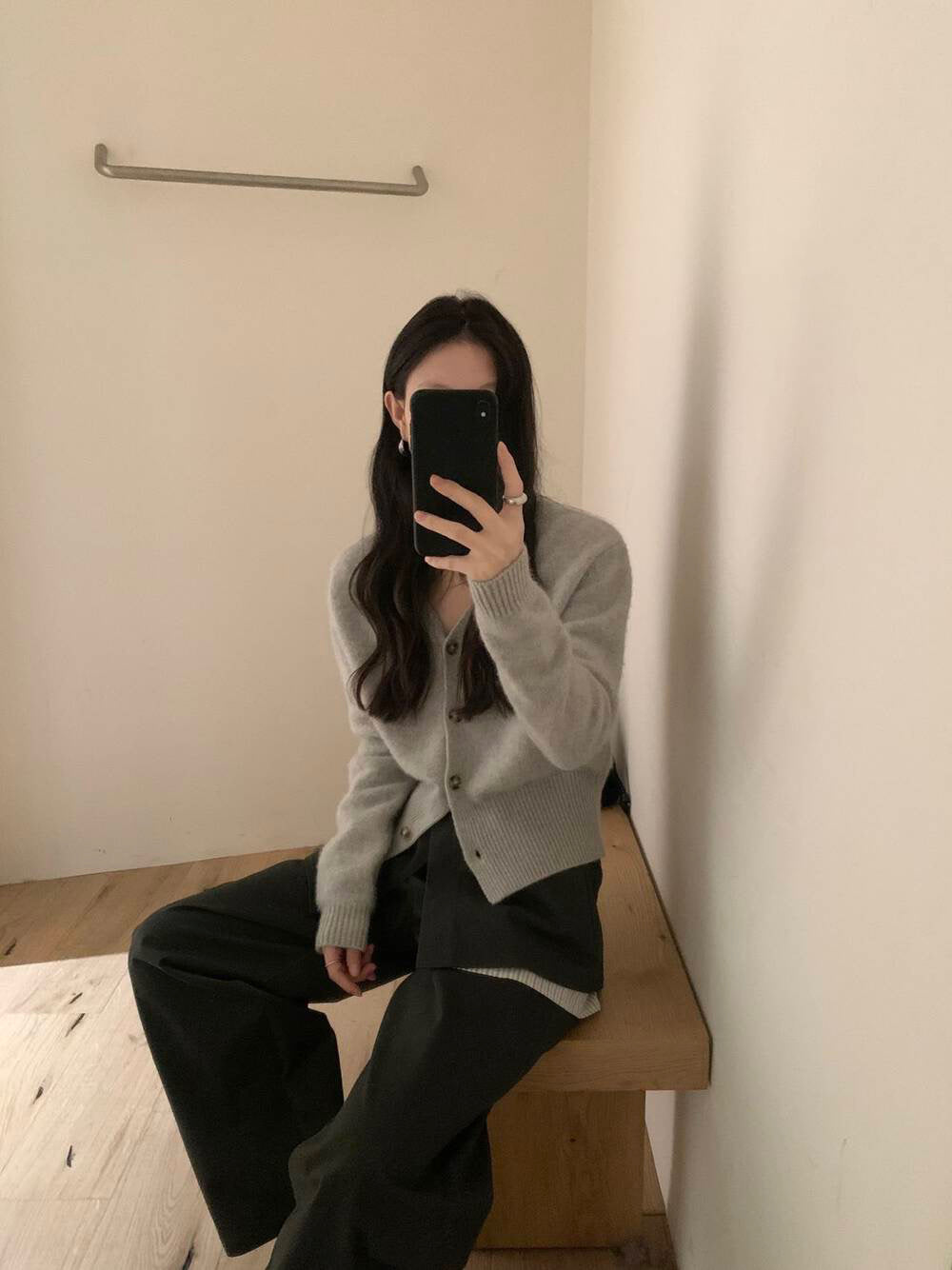 // 40%wool高品質v領開胸CD