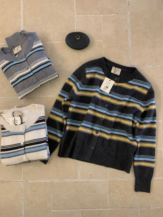 // 30%wool復古拼間圓領CD