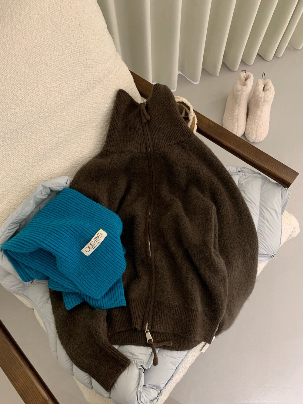 // 10%兔毛連糯拉鍊CD