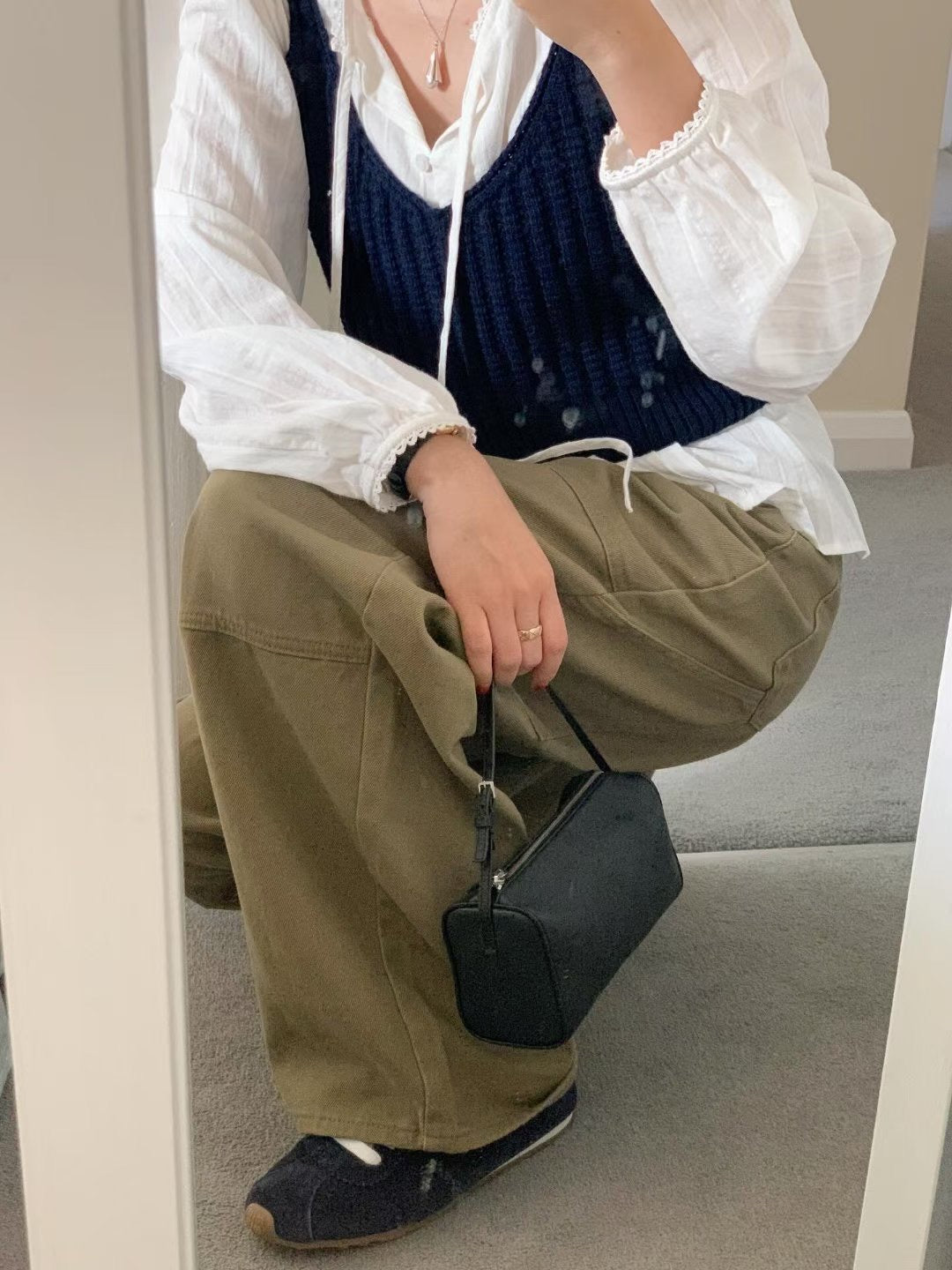 // 100%cotton工裝風側口袋牛仔褲