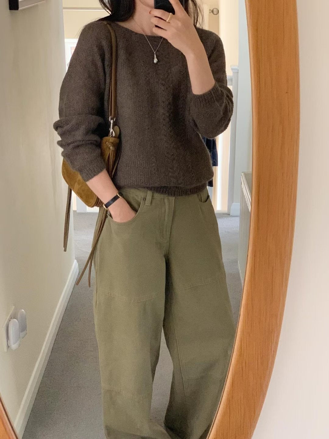 // 100%cotton工裝風側口袋牛仔褲