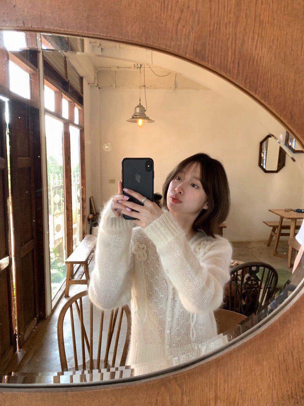 🧴 30%馬海毛立體鈎花針織CD