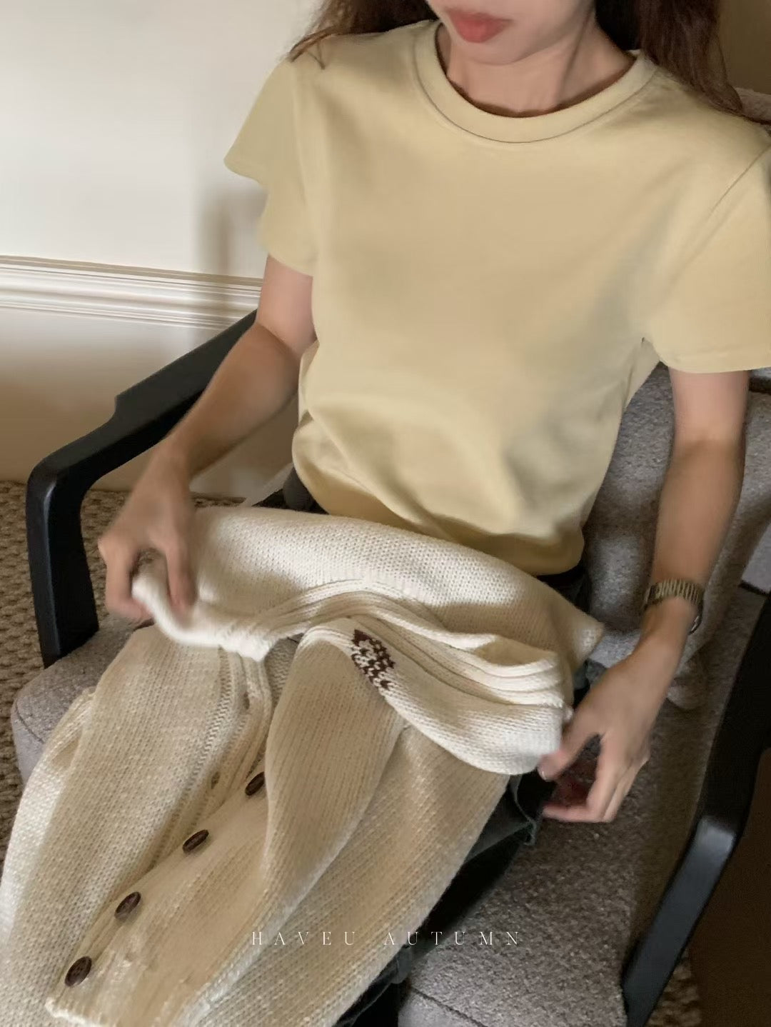 // 一年四季都能穿的多色小飛袖TEE