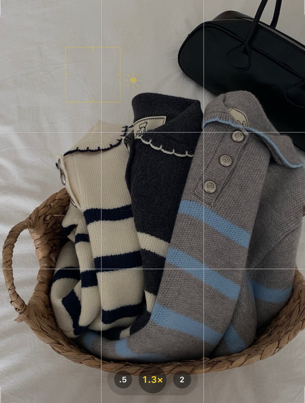 // 好美的撞色包邊花邊領間條開鈕NT