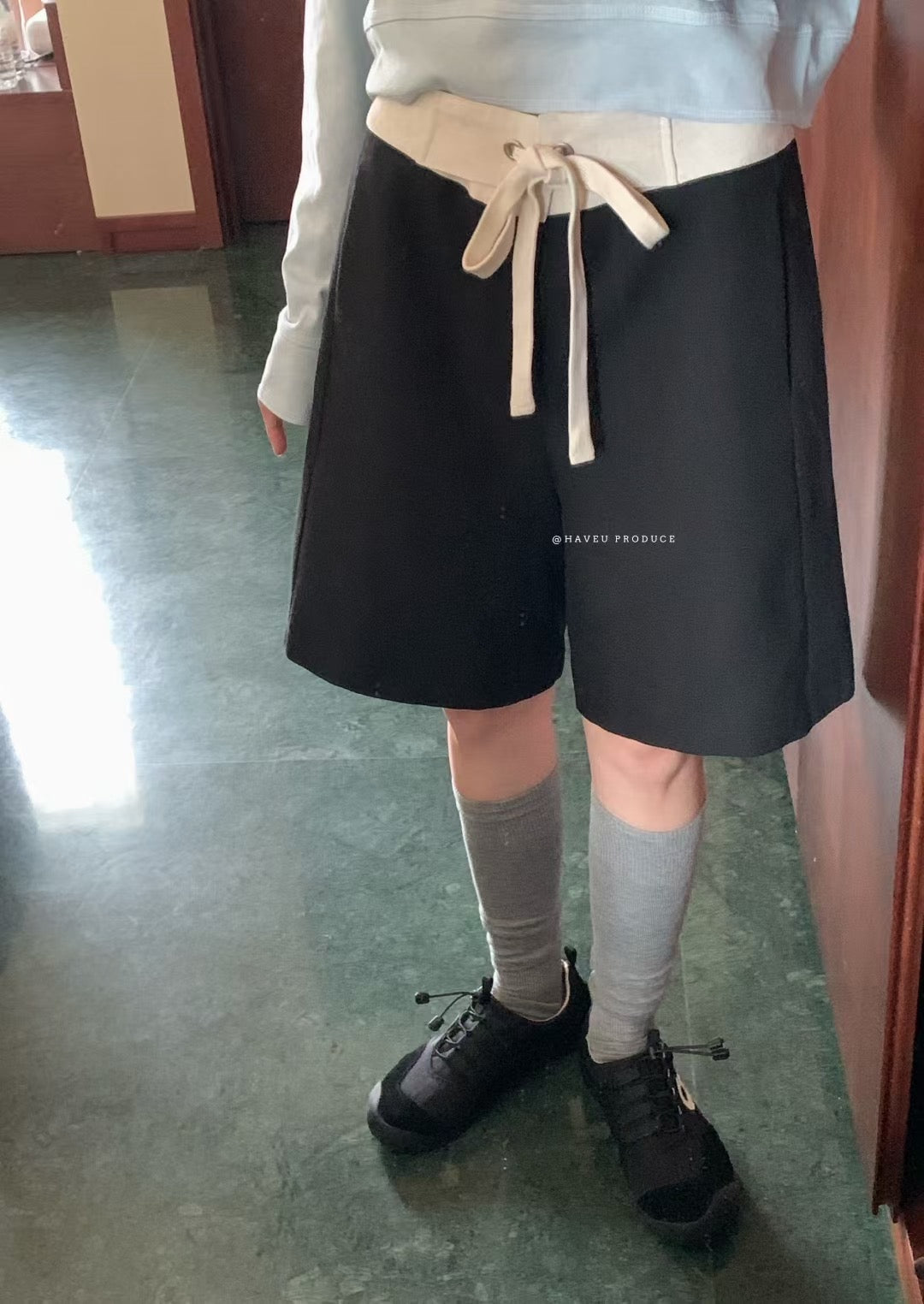 // 褲頭設計感滿分五分西褲