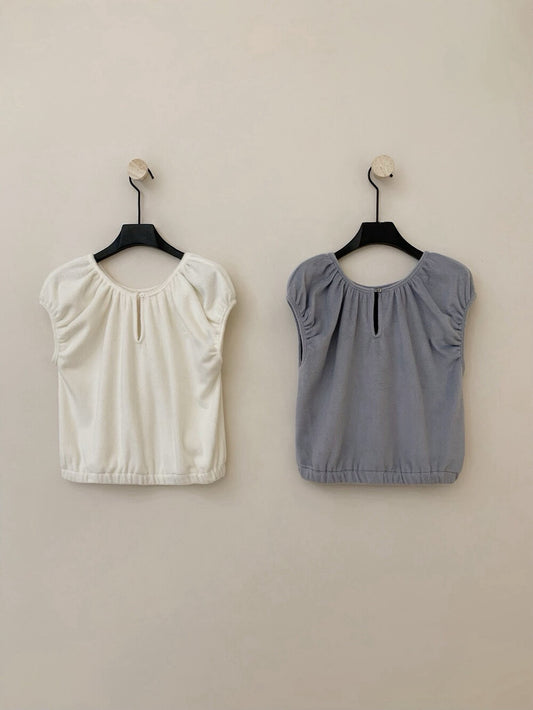 // 毛絨感超韓疊穿橡筋腳背心