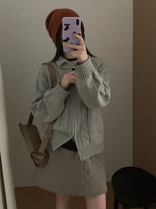 // 可立領麻花上下拉鍊CD