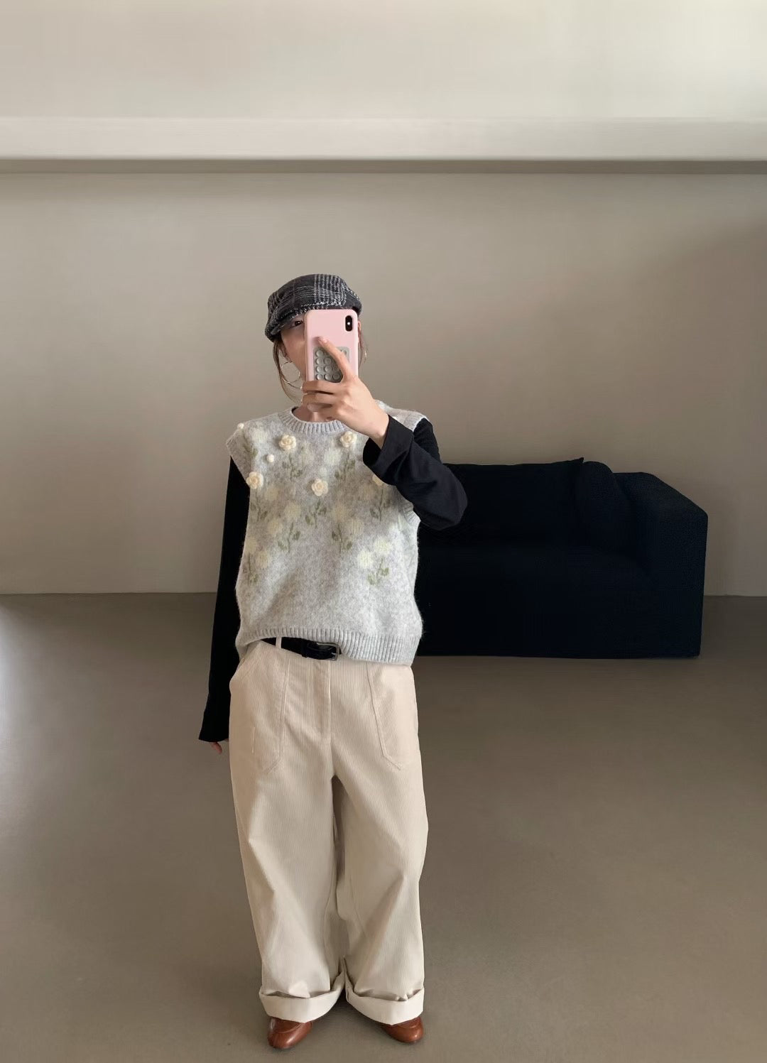 // 屬於秋冬的燈芯絨口袋長褲