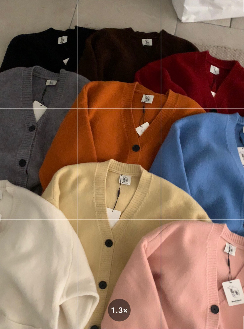 // 慵懶重磅靚色V領中長CD