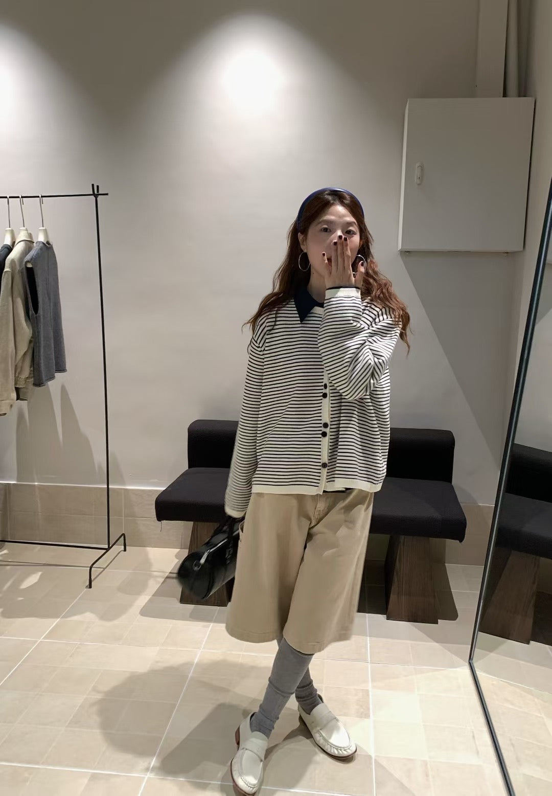 // double鈕扣小心思間條CD