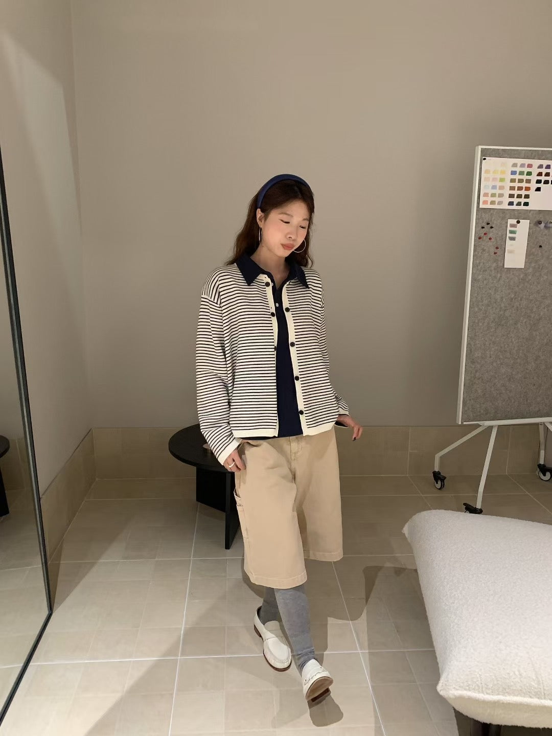// double鈕扣小心思間條CD