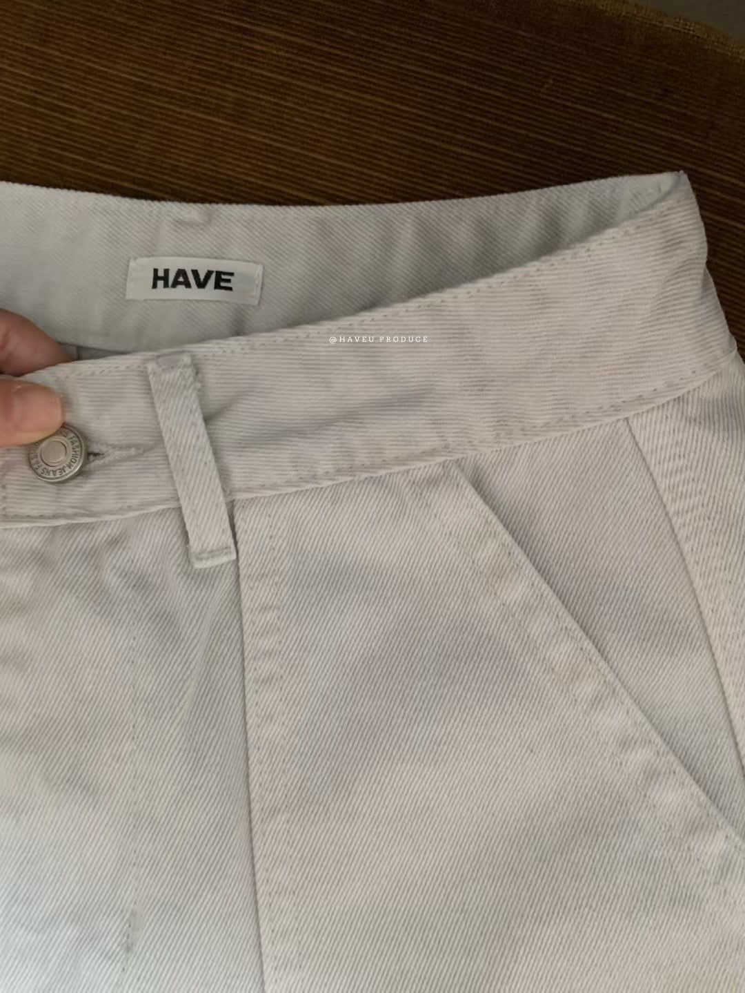 // 挺身靚料洗水口袋工裝褲