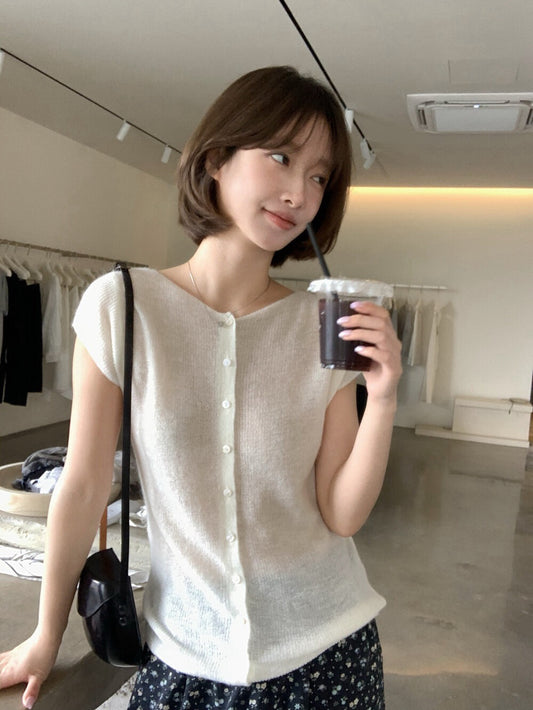 🦕 12%馬海毛小飛袖顯肉針織上衣