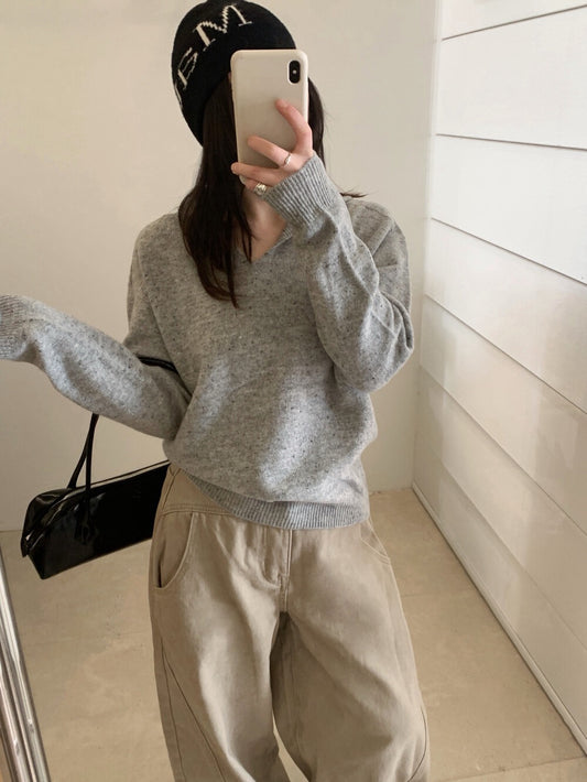 // 98%綿羊毛混點無縫一體連帽NT