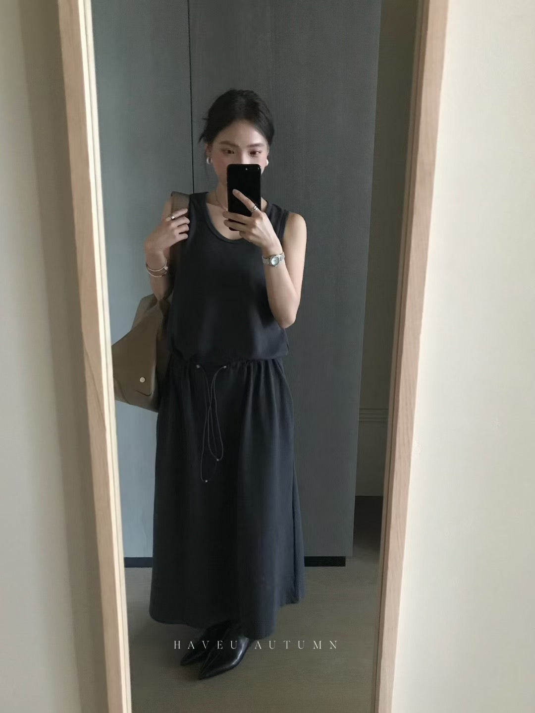 // 超舒服抽繩腰背心Ops