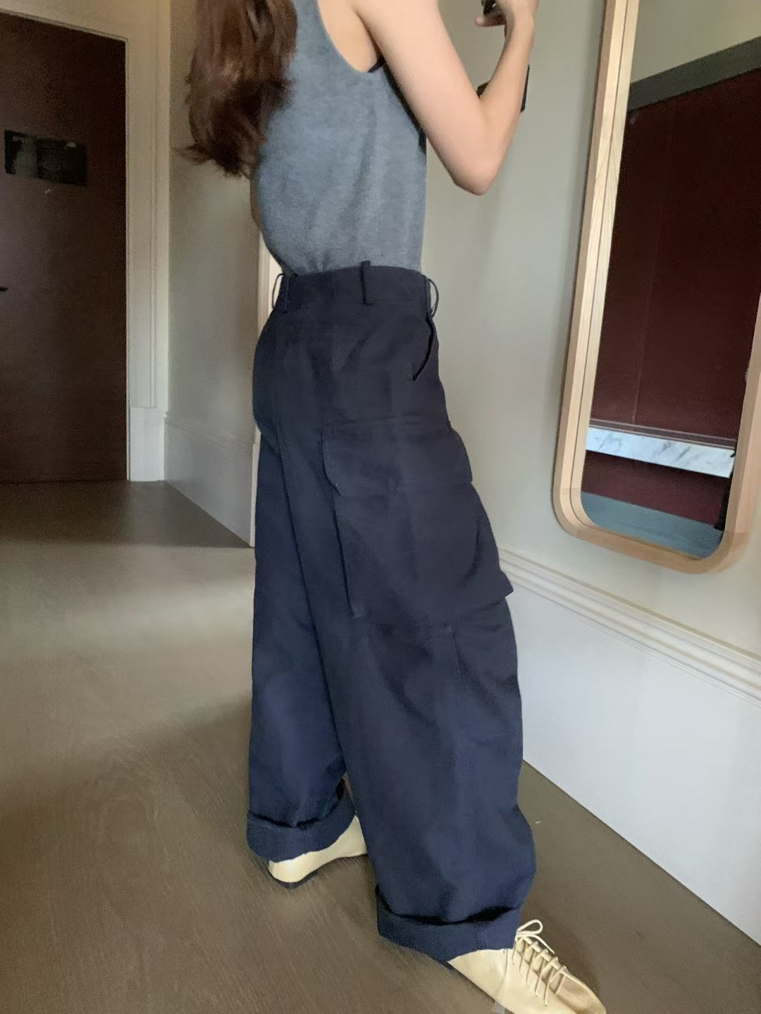 // 超重工斜紋棉口袋工裝褲