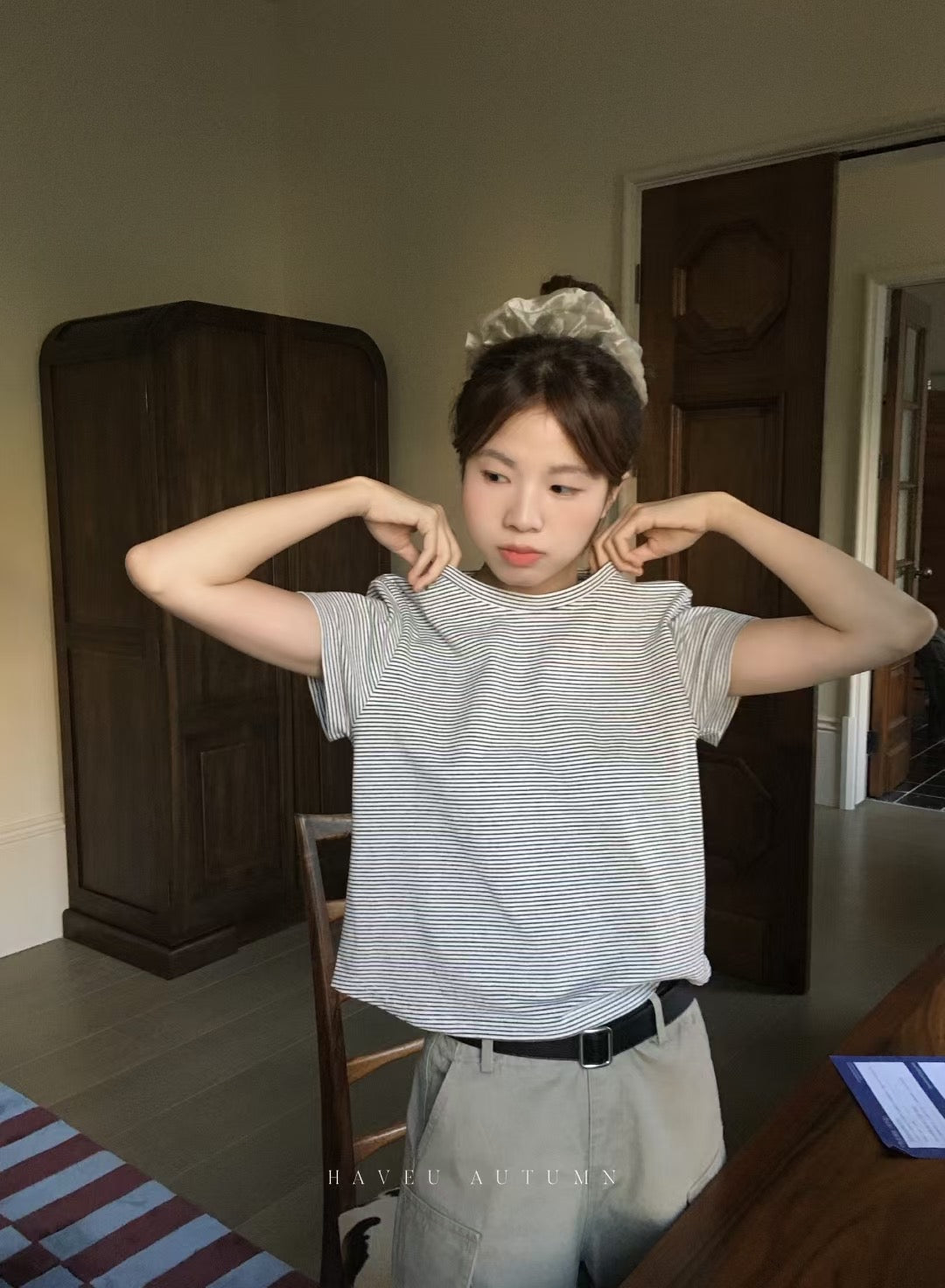 // 一年四季都能穿的多色小飛袖TEE