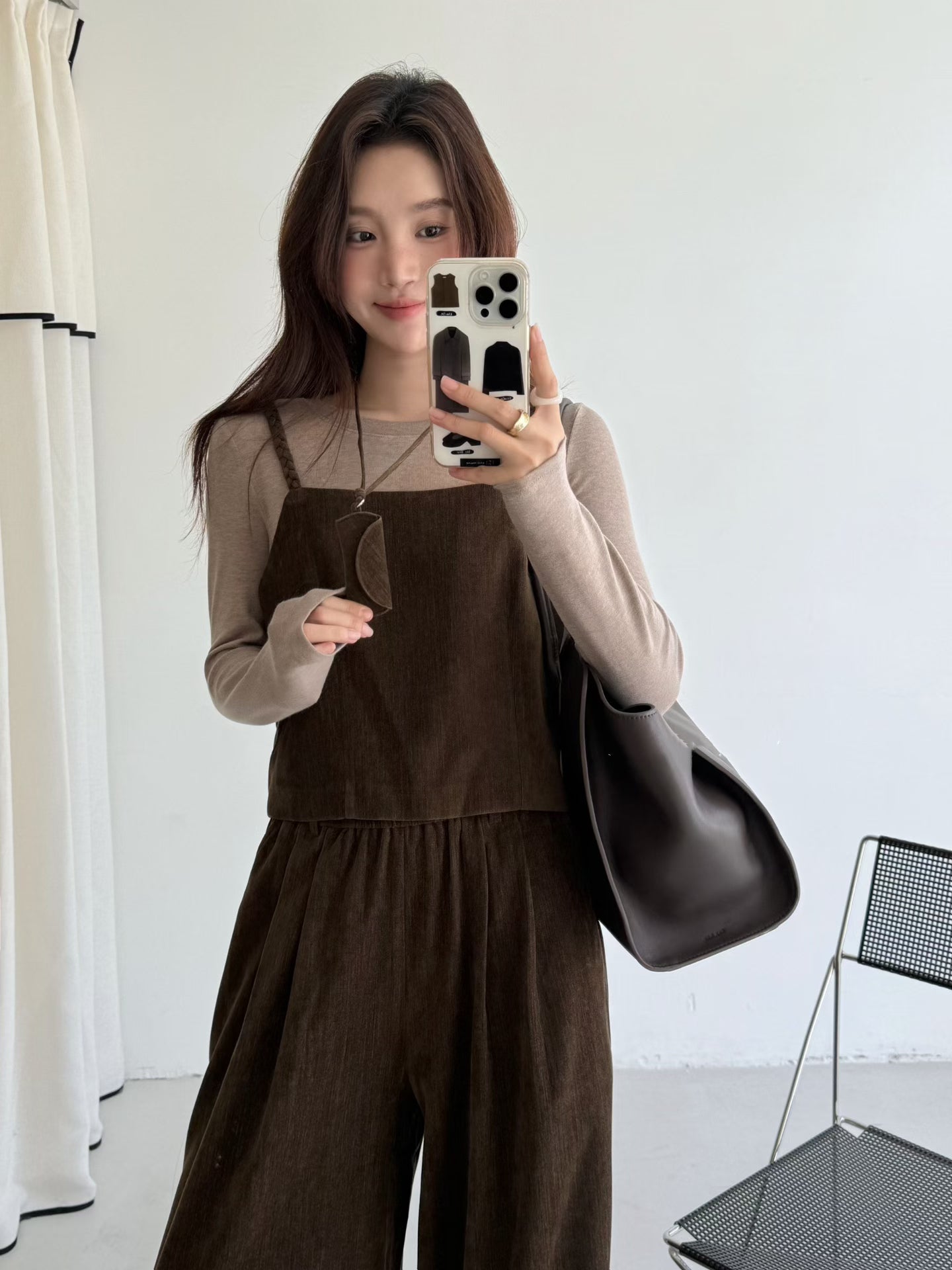 // 性價比極高吊帶+打底+全長褲三件套