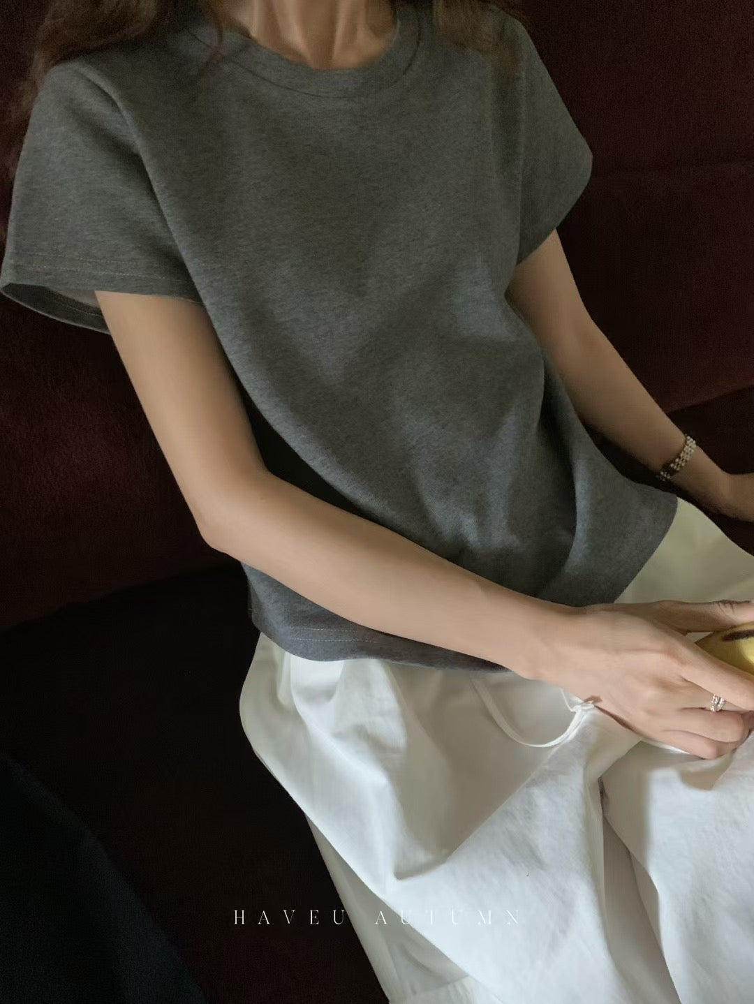 // 一年四季都能穿的多色小飛袖TEE