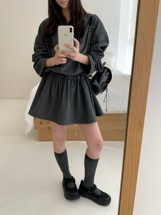 // 休閒運動風可束腰polo領OPS