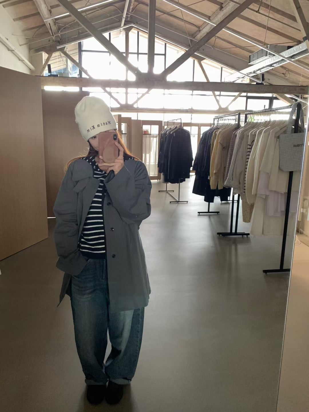 // 小個子也能入的中長款可立領翻領trench coat