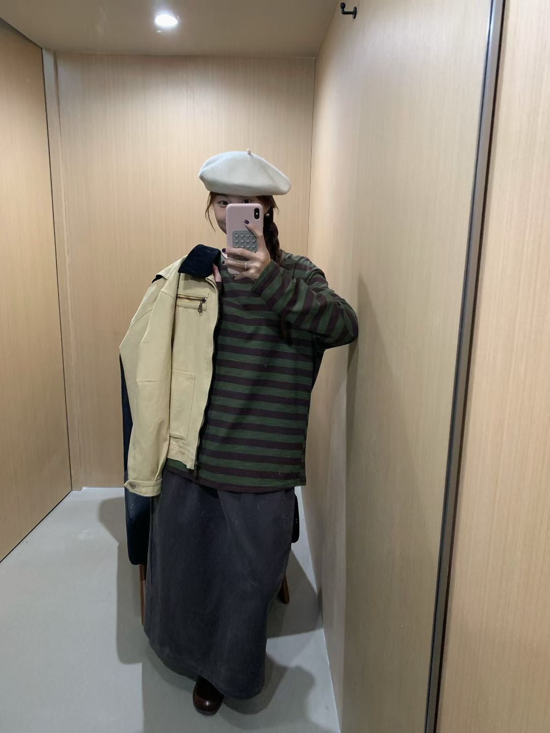 // 質感超好的classic粗間條TEE