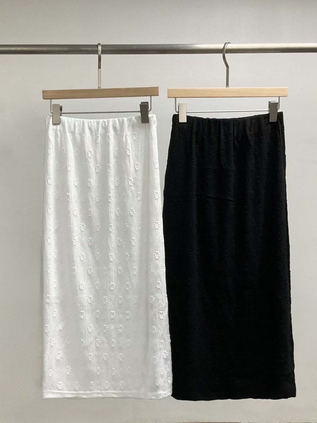 // 精緻刺繡lace橡筋腰中裙
