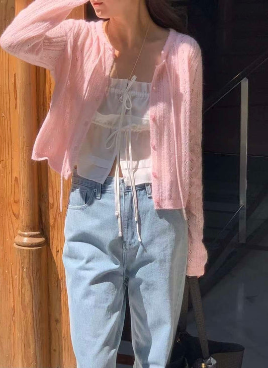 (現貨) // 鏤空鈎花綁帶花邊CD