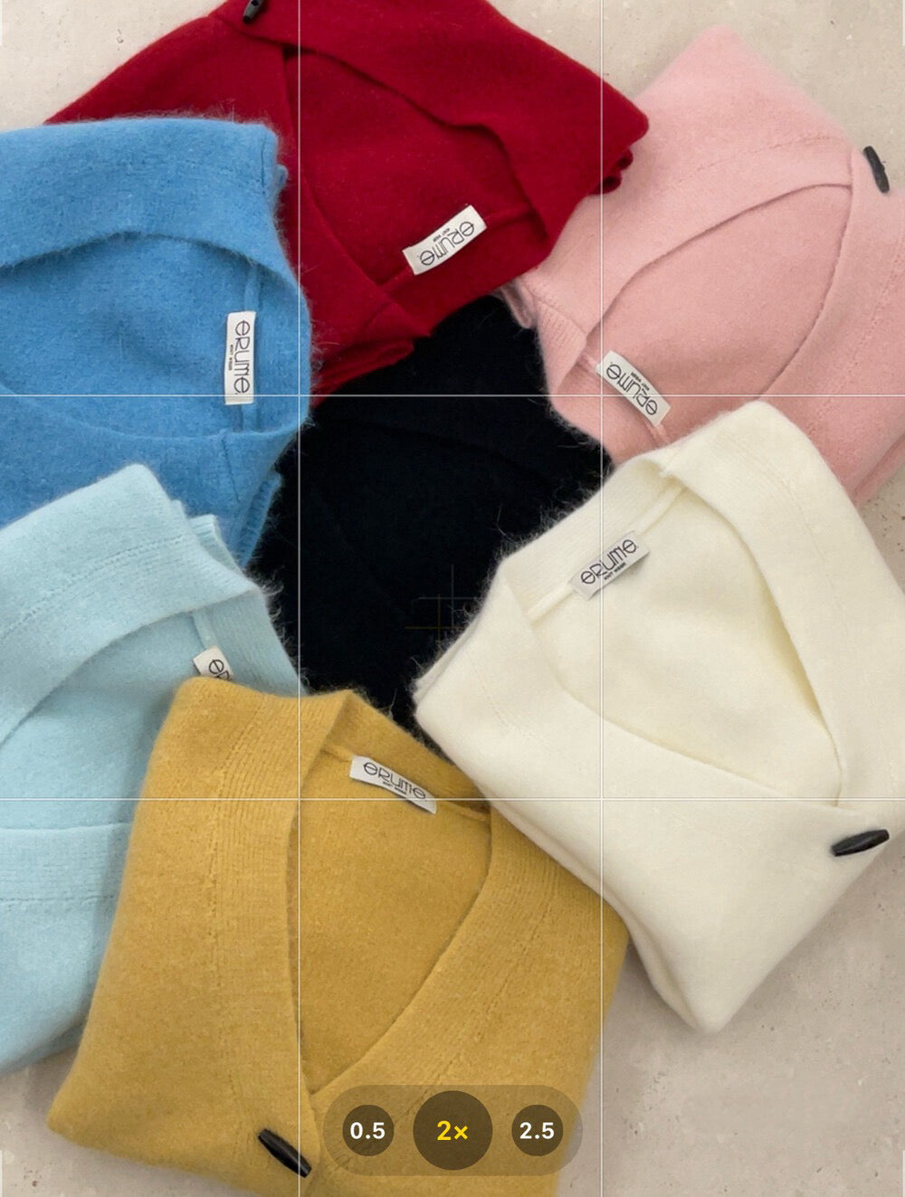 // 超軟糯寬鬆中長牛角鈕CD