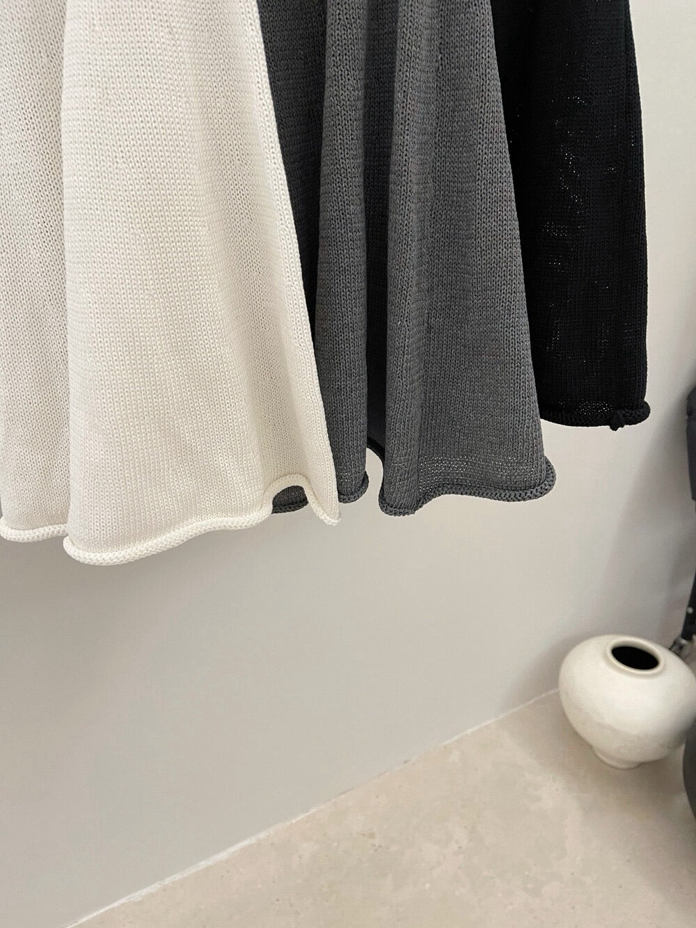 🍦 顯瘦剪裁A字針織短裙