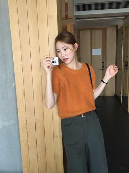 (部分現貨) // 簡約插肩圓領短袖NT