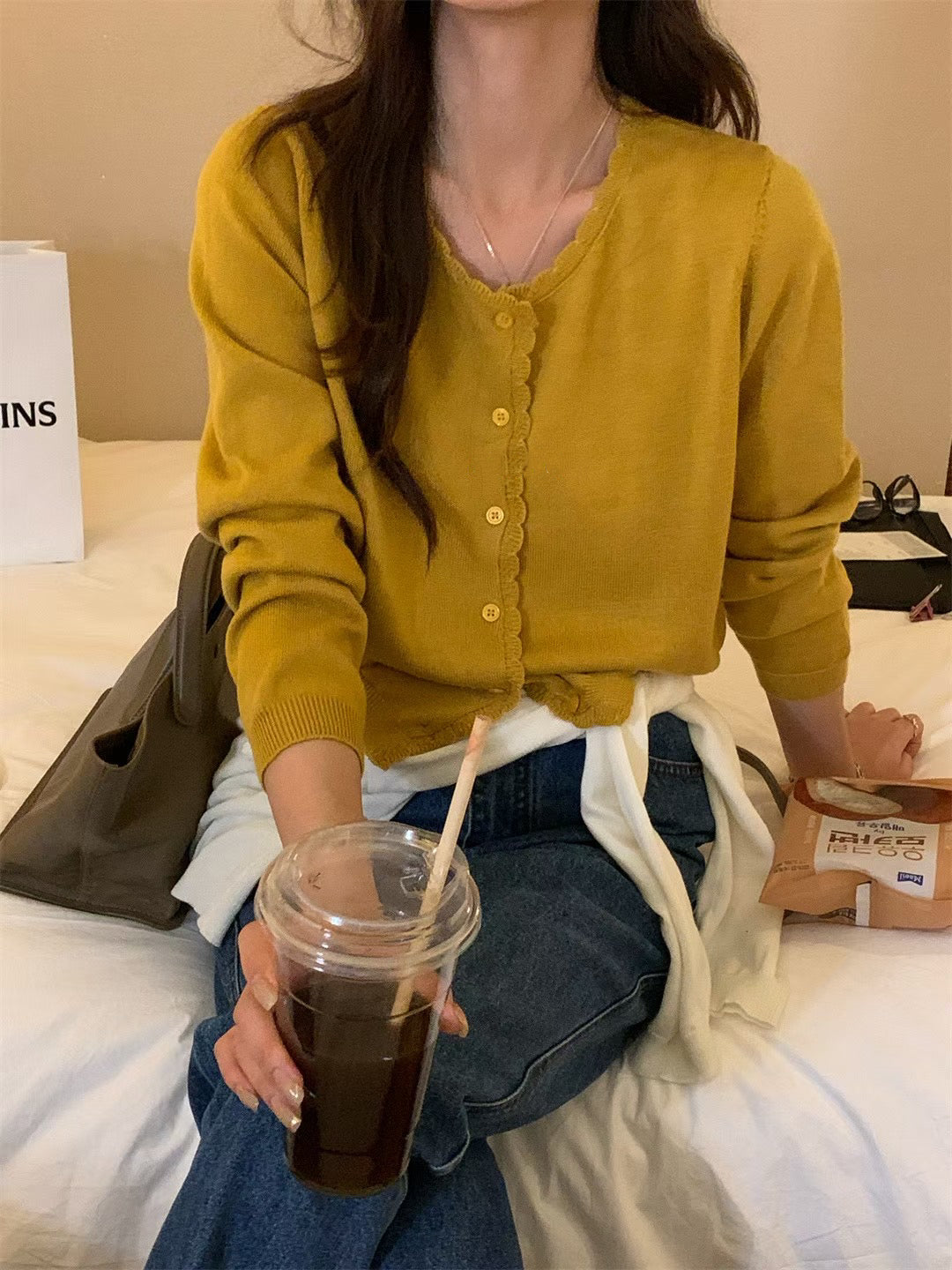 // 必入多色花邊排扣CD
