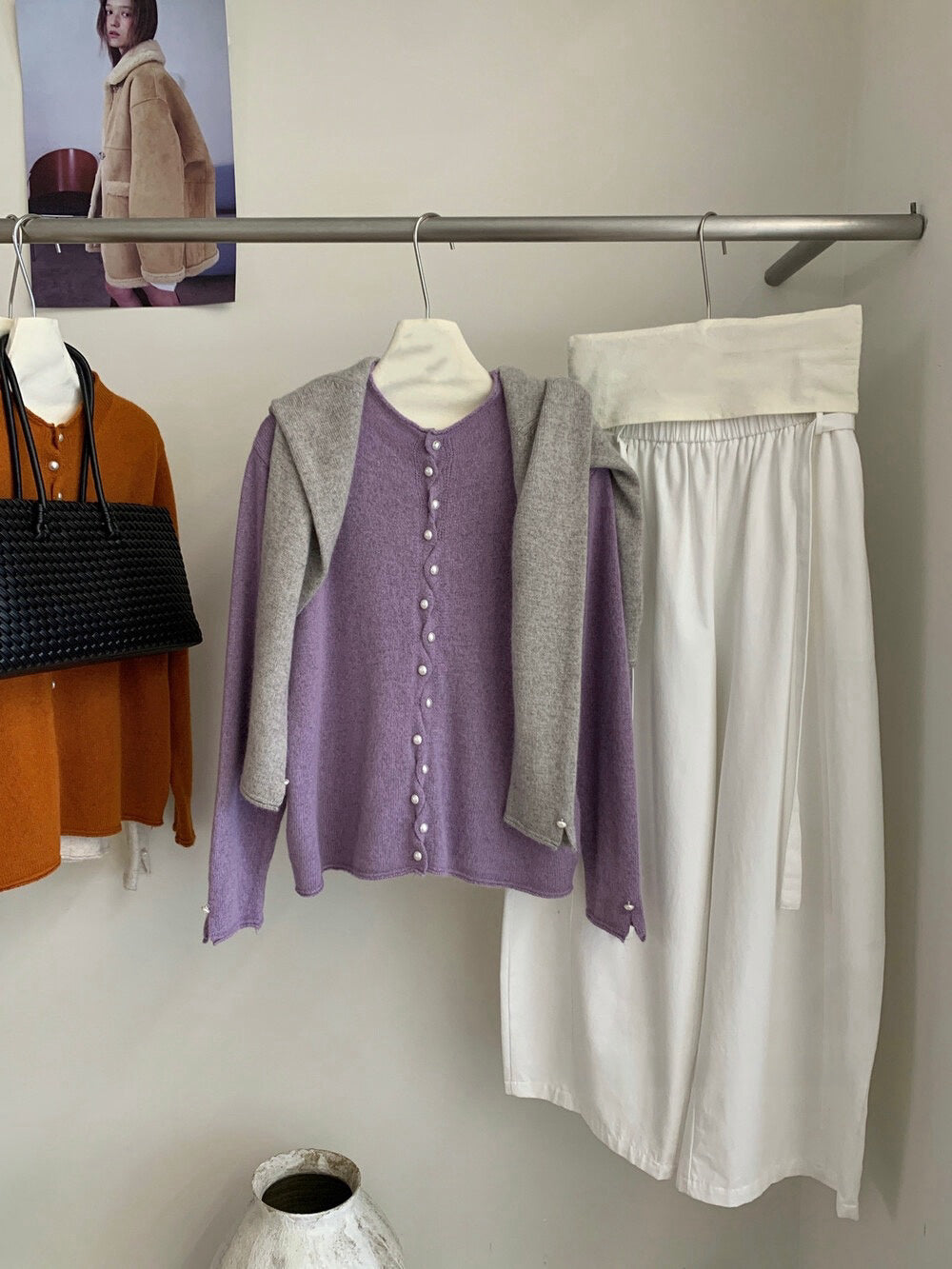 // 小心思波浪珍珠鈕軟糯CD