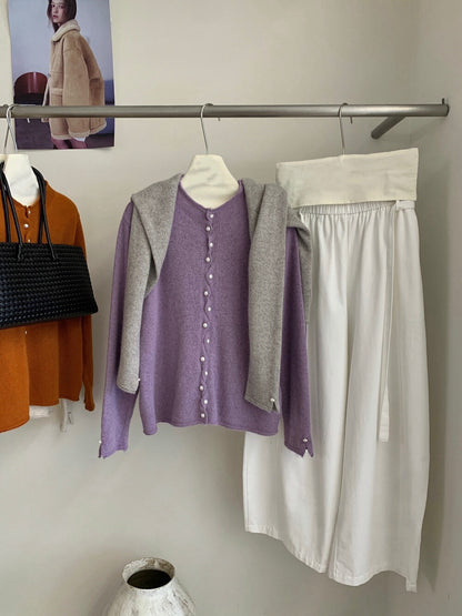 // 小心思波浪珍珠鈕軟糯CD