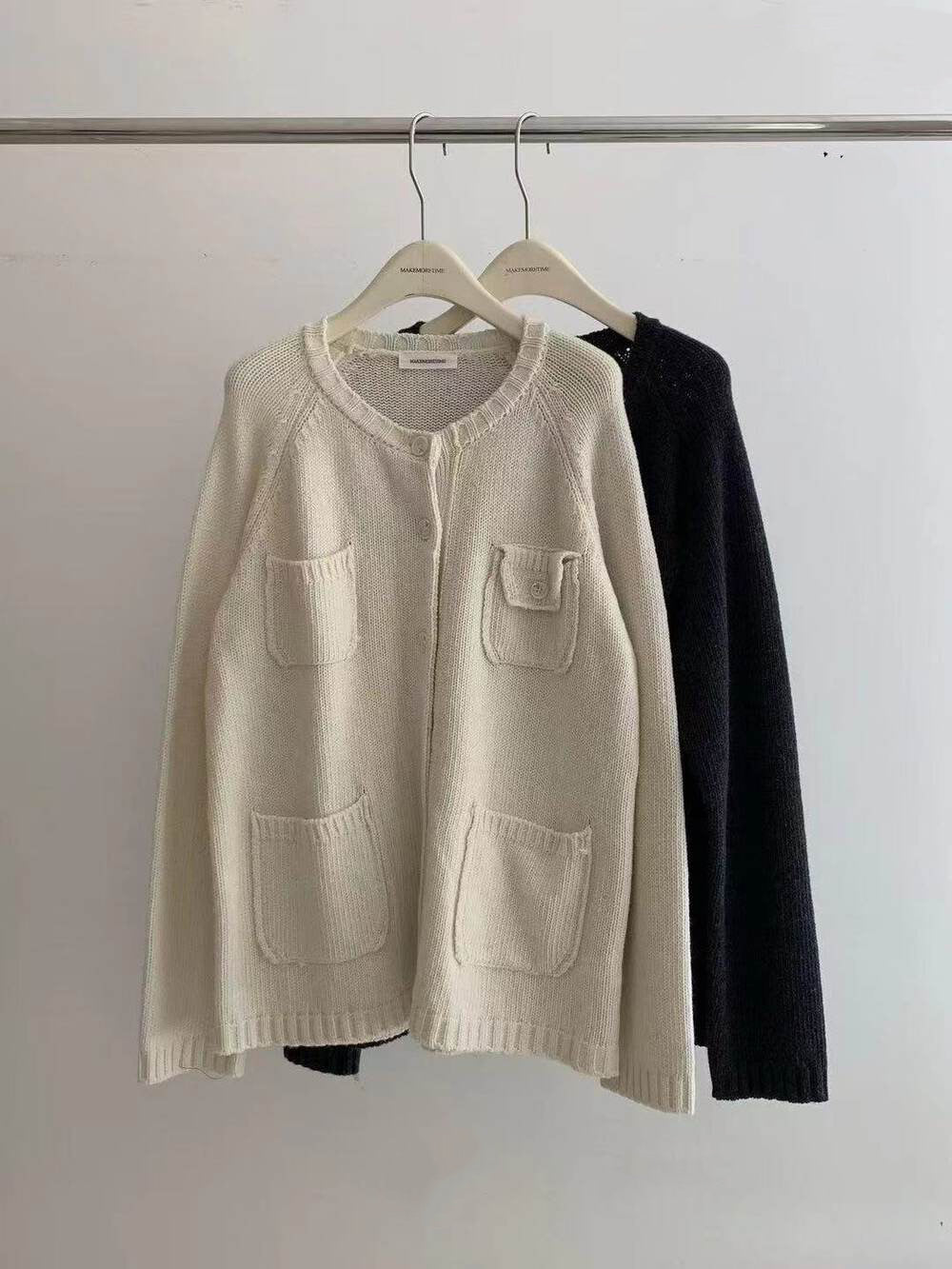 /// 100%羊毛多口袋設計慵懶感中長CD